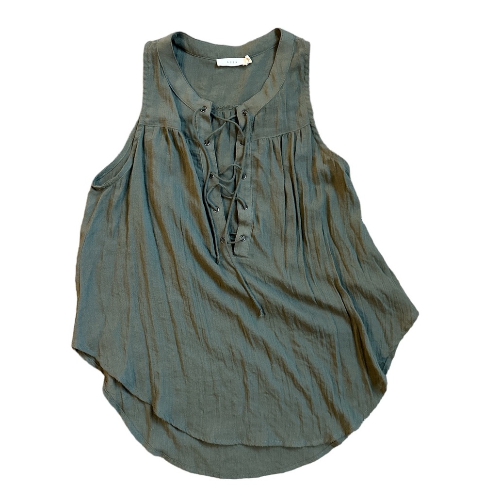 Lush sheer sleeveless blouse